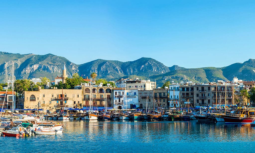 image of seaside town in cyprus