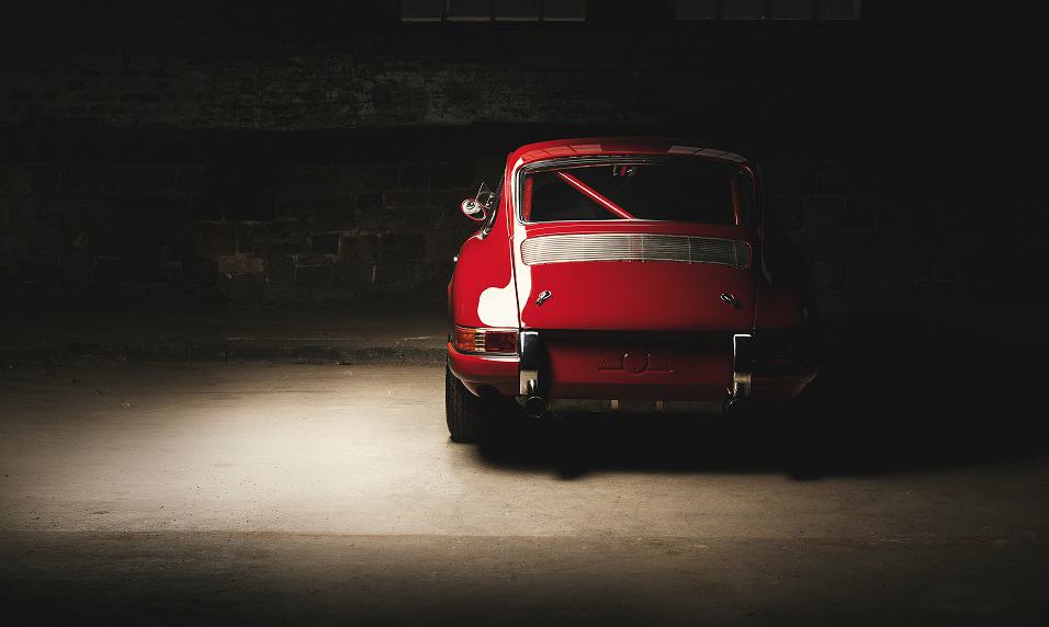 911 Oldtimer roter Sportwagen