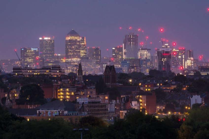 cityscape at night