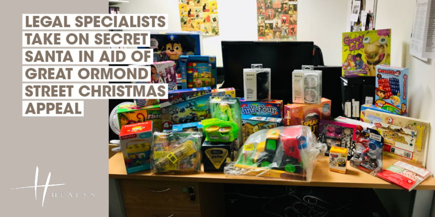 LEGAL SPECIALISTS TAKE ON SECRET SANTA IN AID OF GREAT ORMOND STREET CHRISTMAS STOCKING APPEAL