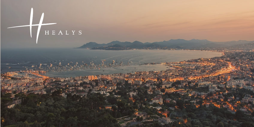 Image of Cannes at sunset