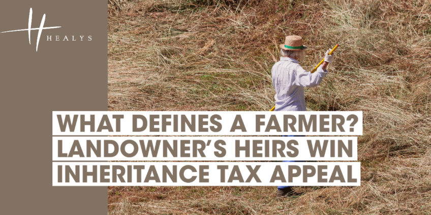 Farmer working in field