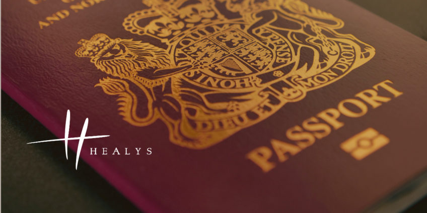 Close up of British Passport