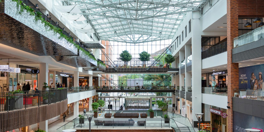 Interior of shopping centre