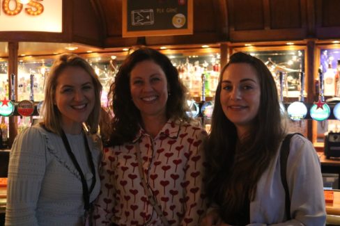 image of three healys staff members enjoying the celebrations